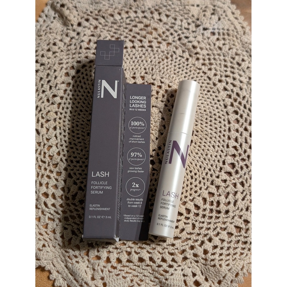 NIB Nulastin Lash Follicle Fortifying Serum 0.1oz Elastaplex Eyelash Treatment